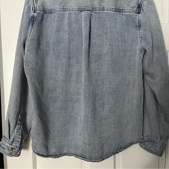 Velvet Heart Oversized Chambray Denim Shirt Size Large - Picture 7 of 10